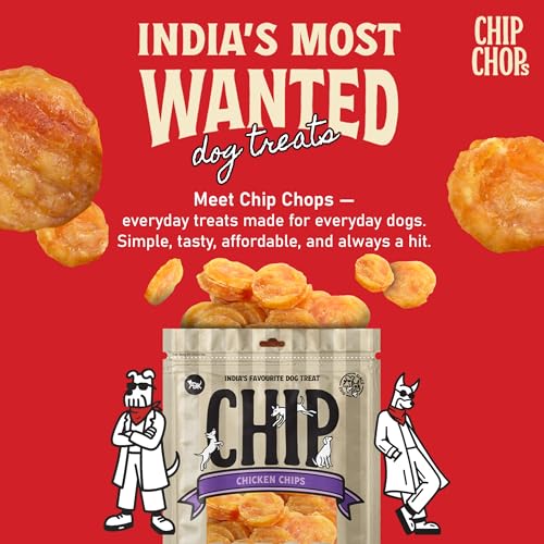 Image of Chip Chops Chicken Chips Dog Treat, Easily Digestible, Healthy Dog Treat, Perfect for Snacks, Suitable for All Dog Breeds, Each 70gm (Pack of 2)