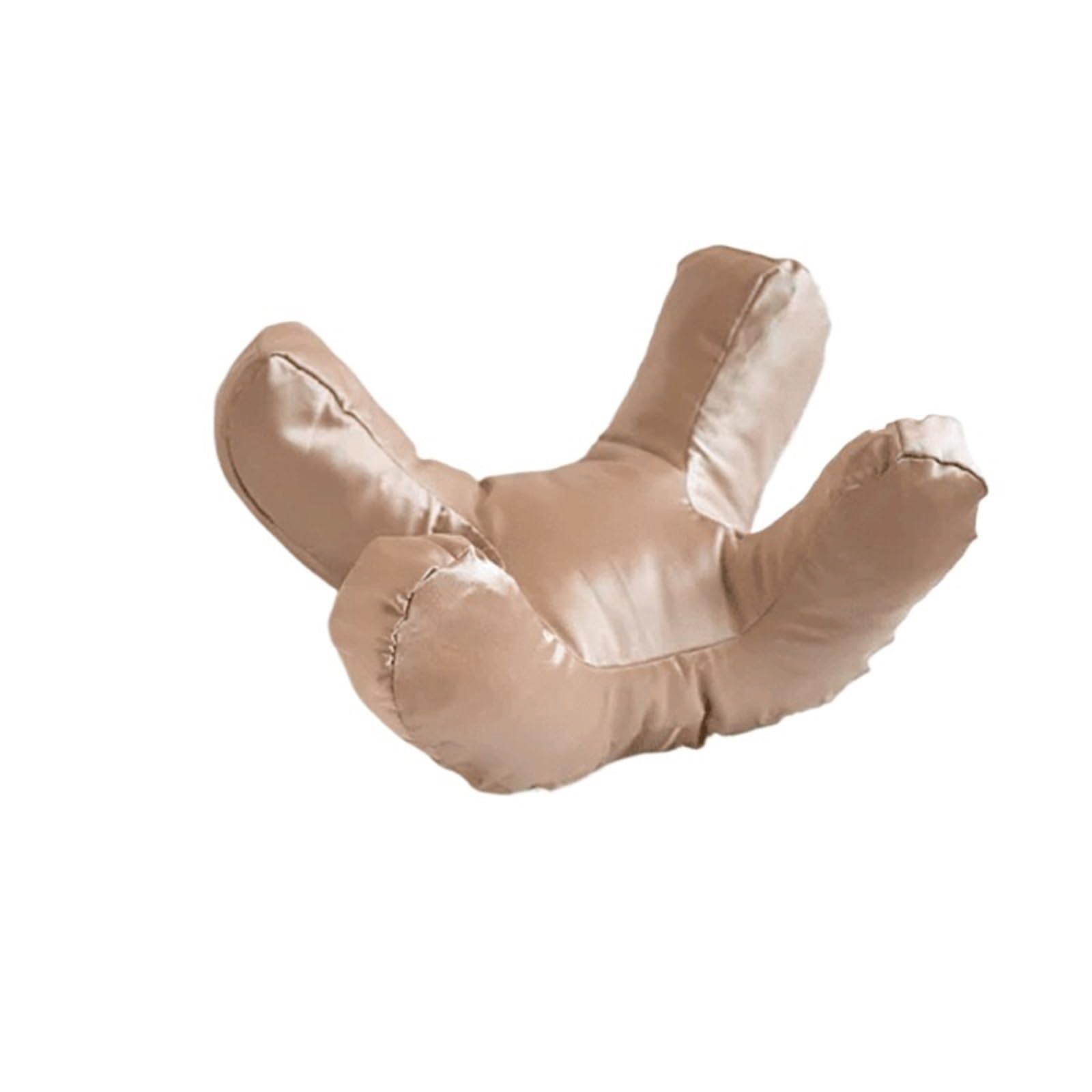 Almohada antiarrugas para dormir de espalda y despertar con la cara descansada tono arena