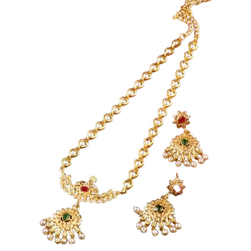 Thrillz Necklace Set For Women Gold Plated Floral Kundan Traditional Jewellery Set For Women Girls (B0CW9XGQK1) Amazon Price History, Amazon Price Tracker