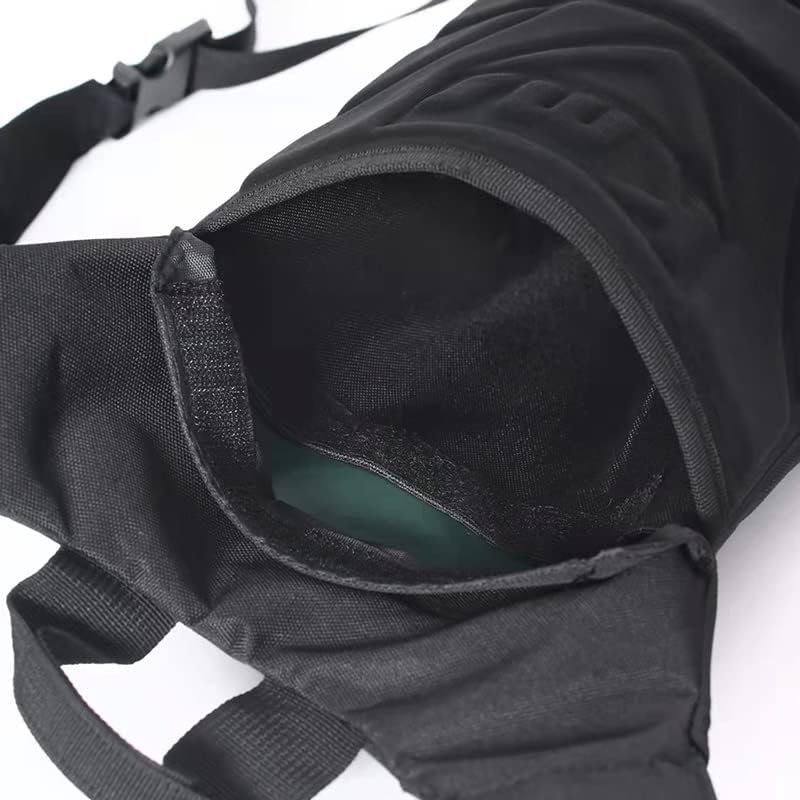 Hydration Pack, Waterproof Adjustable Water Bladder Lightweight Oxford Cloth Bladder Backpack Leakproof for Jogging Cycling Hiking Running(Black)