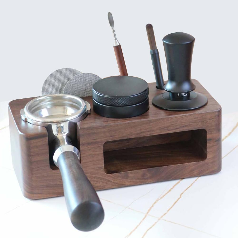 Uchwyt na tamper do kawy akcesoria do ekspresu do espresso stacja do ubijania kawy na blat kuchenny 51/53 mm