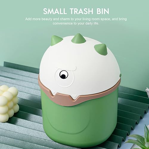 Miniatura 3 de Garneck Papelera de escritorio con dibujos animados, cesta de basura de monstruos, contenedor de basura para dormitorio, oficina, soporte para