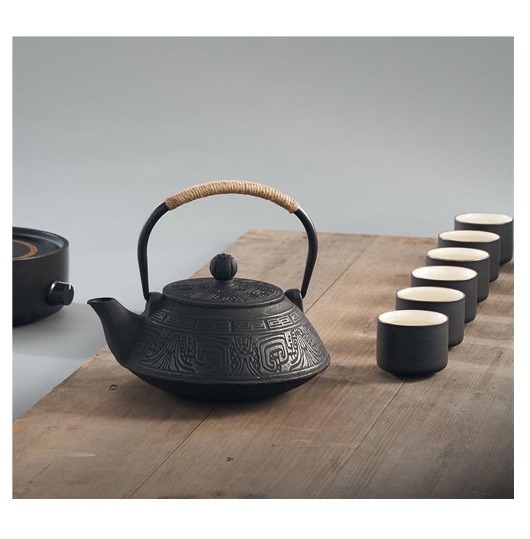 Tetera Japonesa Tetera Hierro Fundido Tetera Japonesa De Hierro Fundido, 27 Oz/800 Ml E Infusor De Té De Hojas Sueltas, Estufa De Tetera De Hierro Fundido Hervidor de Hierro Fundido Tetera de Hierro