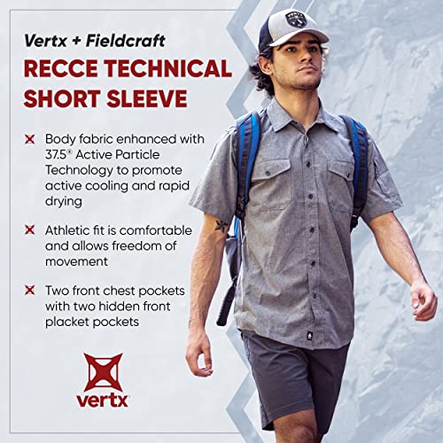 Vertx Recce Technical Short Sleeve Tactical Shirts for Men, CCW, EDC Shirt Outdoor, Overlanding, Hiking, Adventure4