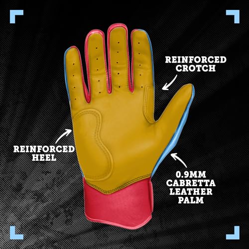 Image of BRUCE BOLT Original Series Short Cuff Batting Gloves - Multiple Colors - Adult & Youth Sizes