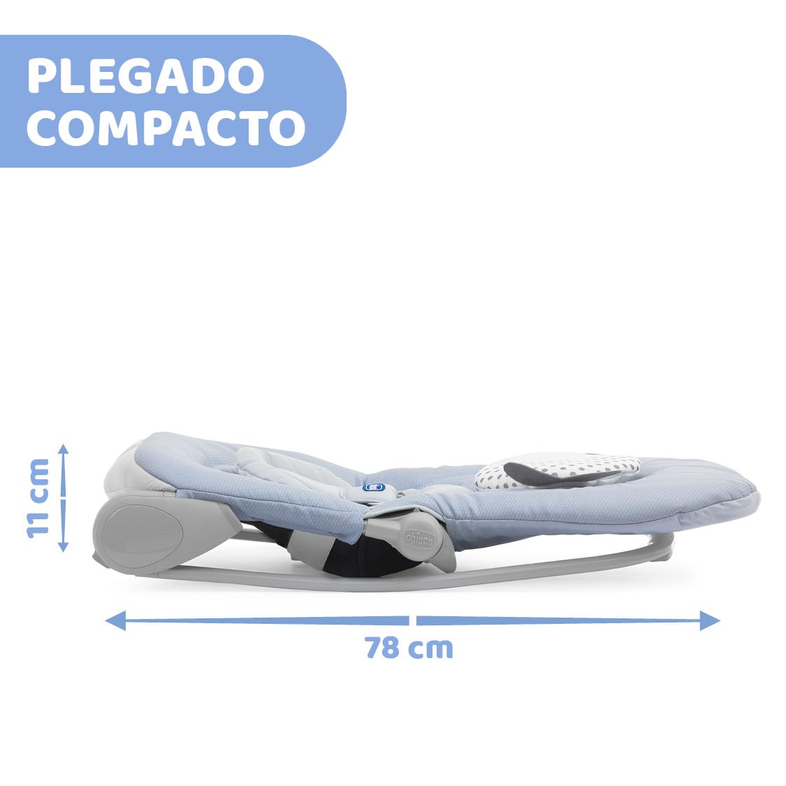 Chicco Balloon Transat Évolutif pour Bébé et Enfant Chaise à Bascule et Fauteuil, Dossier Inclinable, Pliage Compact, Jouet Electronique Interactif, Lumières et Sons - de la Naissance à 18 kg