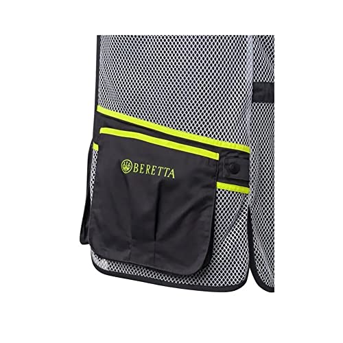 Image of Beretta Unisex Full Mesh Shooting Vest - Breathable Lightweight Competition Vest with Cartridge Pockets & Comfortable Fit | Breathable, lightweight apparel, with cartridge pockets, comfortable fit