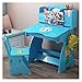 Table De Travail Bibliothèque d'études for enfants Combinaison de bibliothèque Bureau et chaise Set Ensemble d'école primaire Girl Homme Bureau et chaise Table D'étude Et Chaise ( Color : Blue )