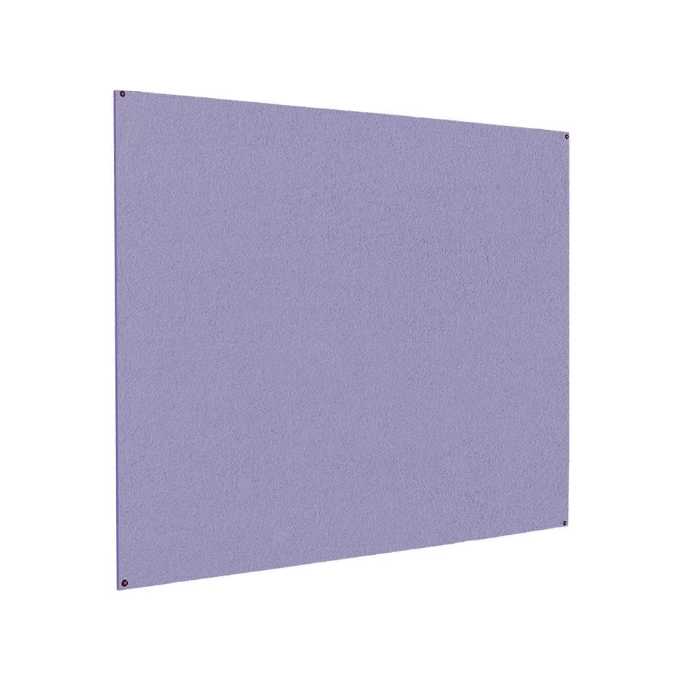 Frameless Notice Boards - Accent Colour Fabric - 1800mm x 1200mm - Lilac