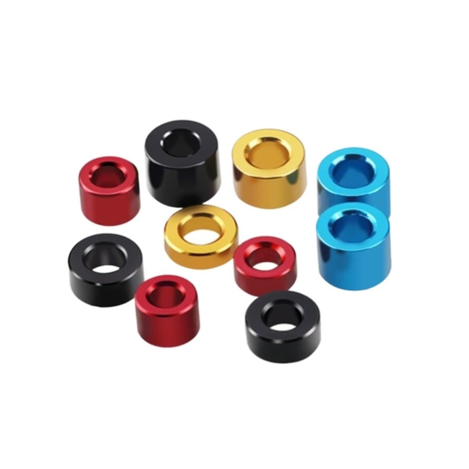 20 teile/los M3 Aluminium Unterlegscheibe M3 * 6 * 0,5/1/1,5/2/2,5/3/4/5/6/8/10mm M3 Bunte Eloxiertem Aluminium Flache Unterlegscheiben Dichtung(G,M3x6x3)