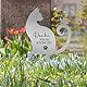 Namalu Metal Grabplatte mit Gravur Katze Gedenkstein Outdoor Grabschmuck Wetterfest Gedenktafel Draußen Schieferplatte Deko für Tiere Grab Erinnerung Katze Trauer Geschenk für Tierbesitzer(Katze)