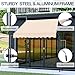 VINGLI Manual Retractable Awnings for Patio, 78