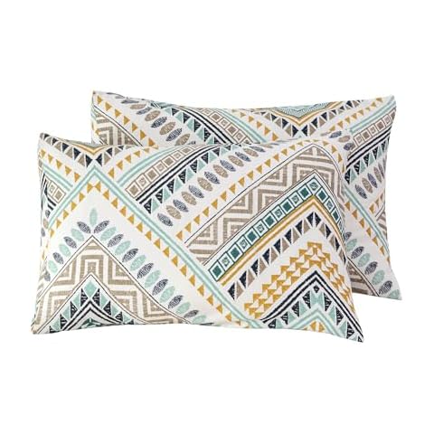 SUSYBAO 100% Cotton Queen Pillowcases Set Cover