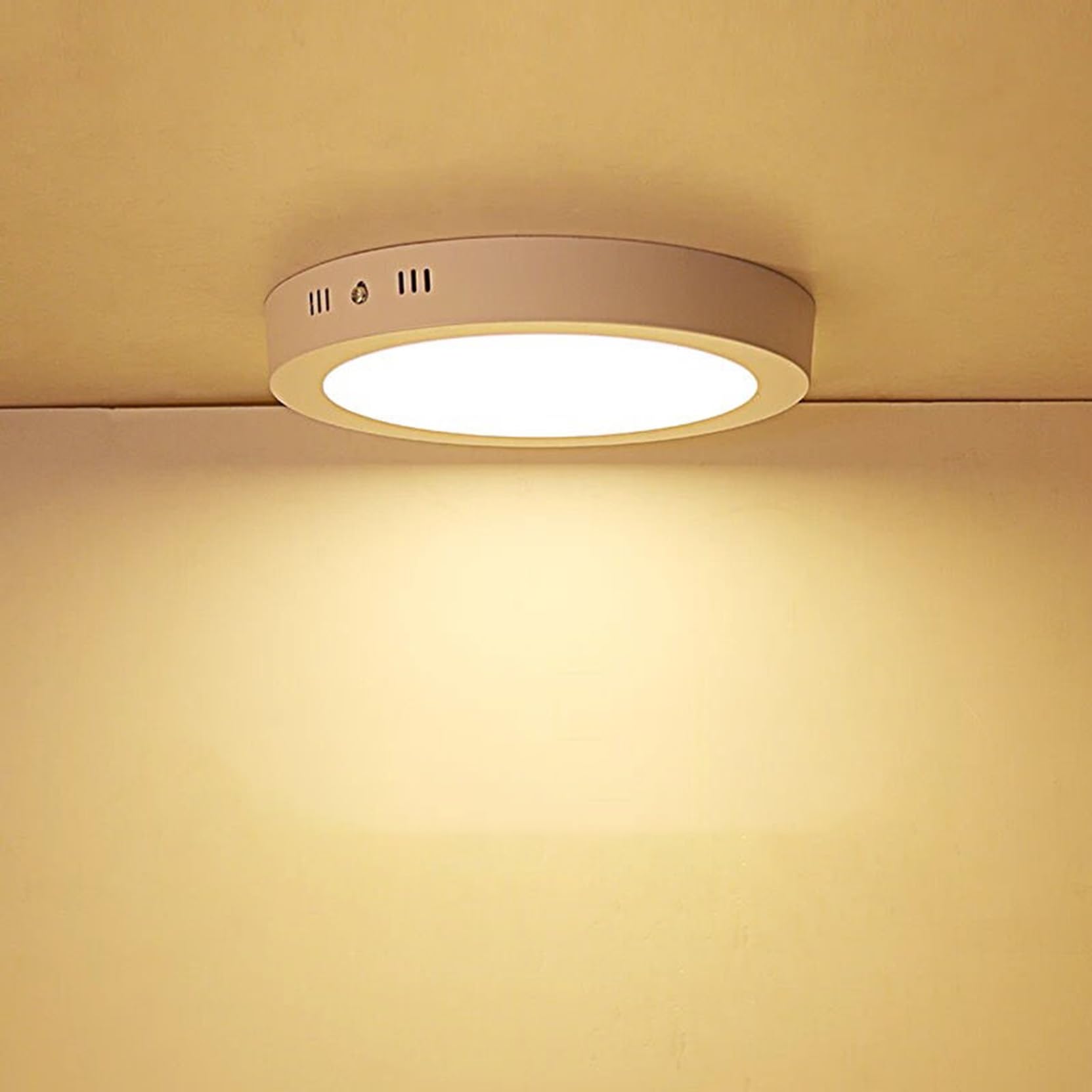 Oprawy wpuszczane LED 24 W, oświetlenie sufitowe do montażu powierzchniowego, 3000 K, 1920 lm, super jasne, ultra cienkie oświetlenie punktowe do biura, domu, 10 szt