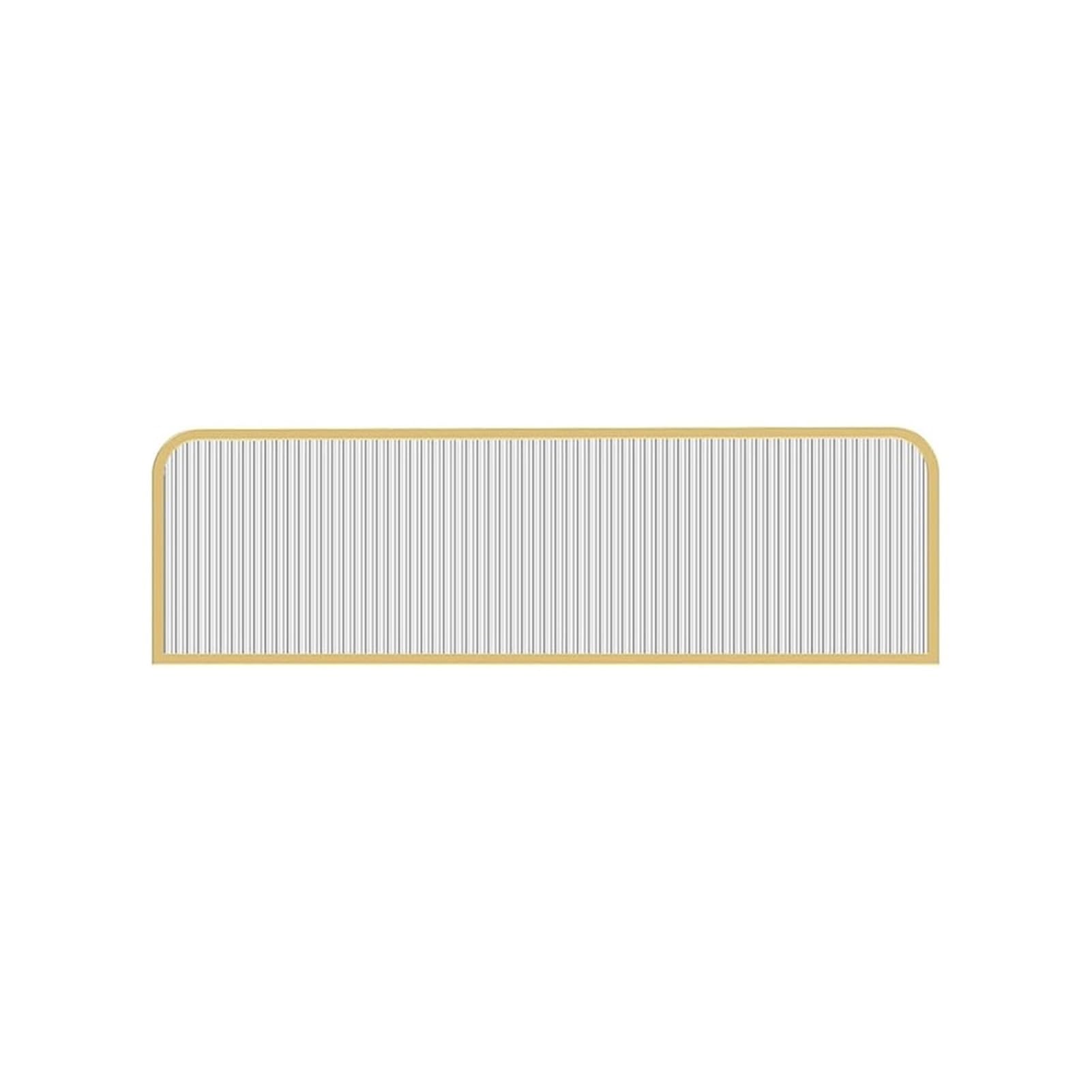 GJZQDKX Decorative Glass Dividers for Dining Areas Restaurant Striped Partitions with Semi Privacy Bar 50x80cm Low Fence Desk Divider