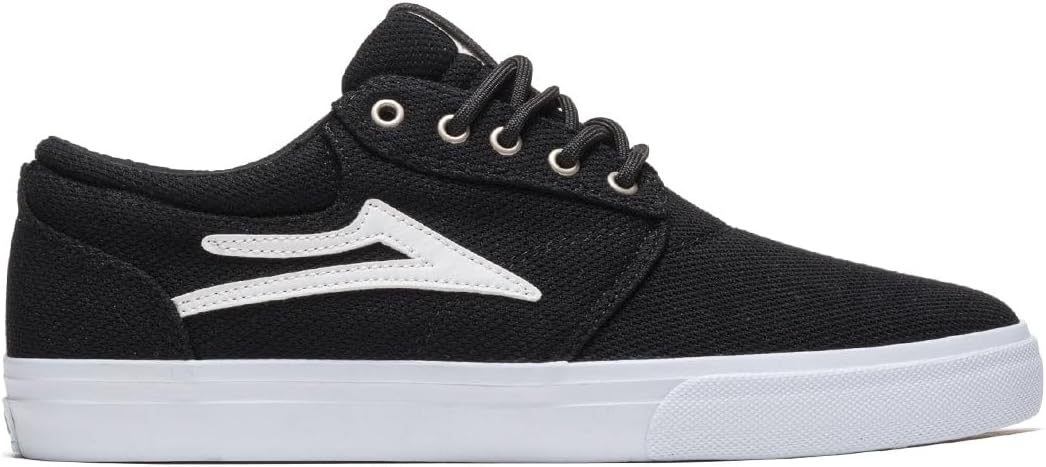 Lakai Men's Griffin Skate Shoe, Black Textile, 9