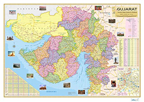 Price History of GUJARAT MAP. Size : 100x70 Centimeter (40