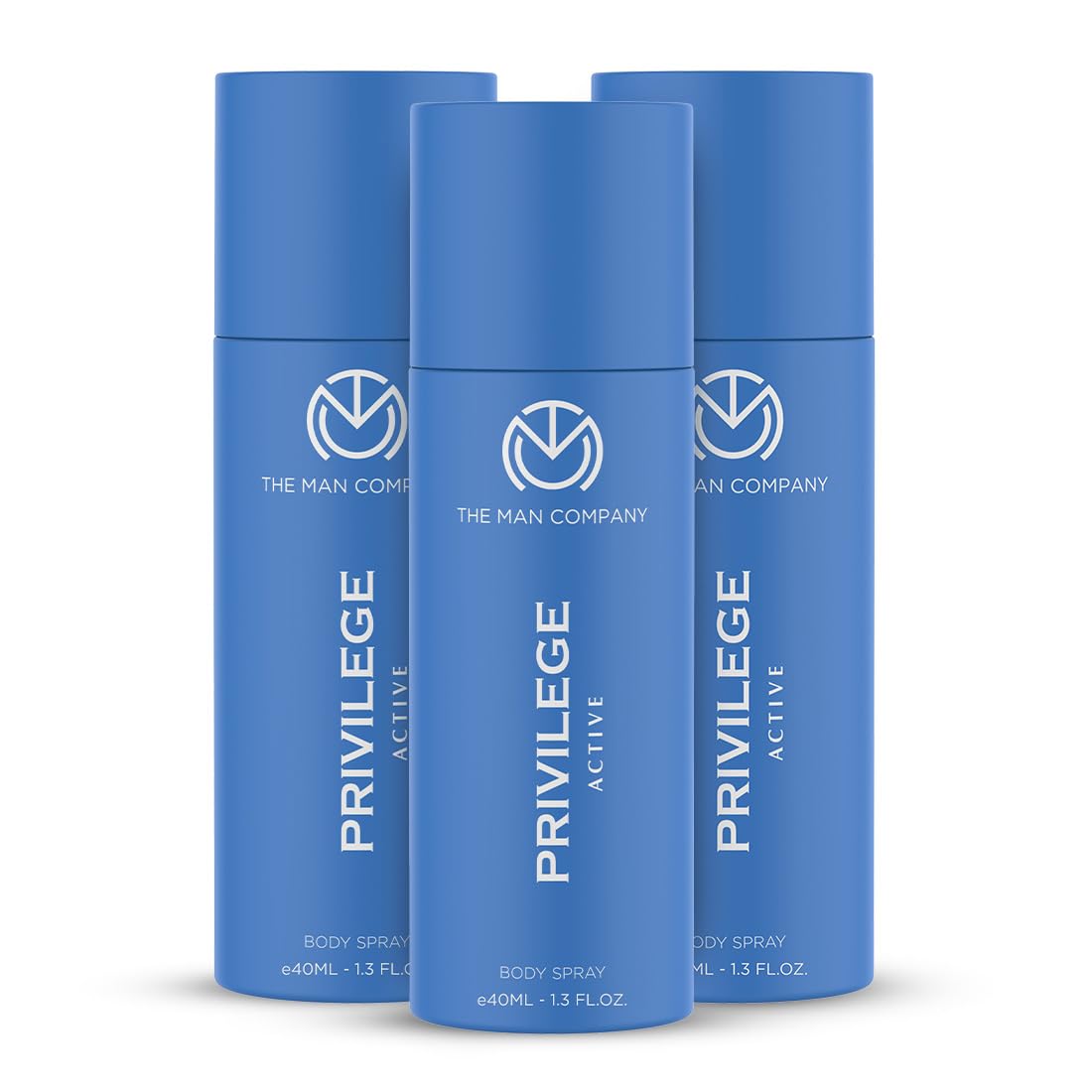 The Man Company Privilege Active Deodorant for Men| Premium Body Spray | Long-Lasting Fragrance | Perfect Deo For Everyday Use | Gift for Husband, Boyfriend - 40ml*3