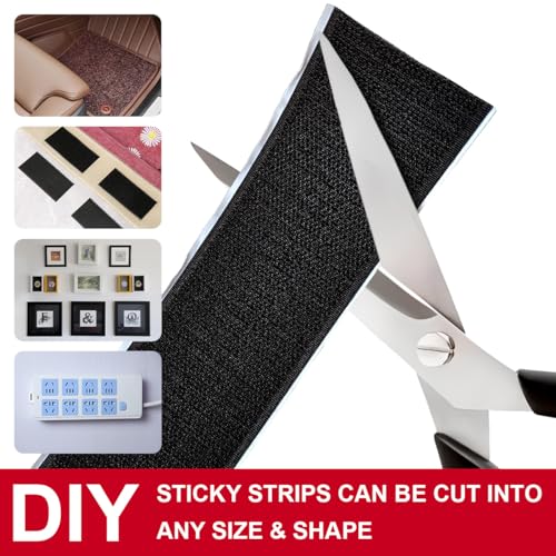 Image of 2 Inch x 33 Feet x 2 Rolls Hook and Loop Tape, Nylon Heavy Duty Hook and Loop Tape Strips, Excellent Grip, Interlocking Tape,for Sewing, Crafting,DIY,Wall Adhesive Strips