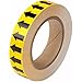 Brady 91424, 1" x 30 Yds. Vinyl Arrow Tape, Black on Yellow, 8 Rolls