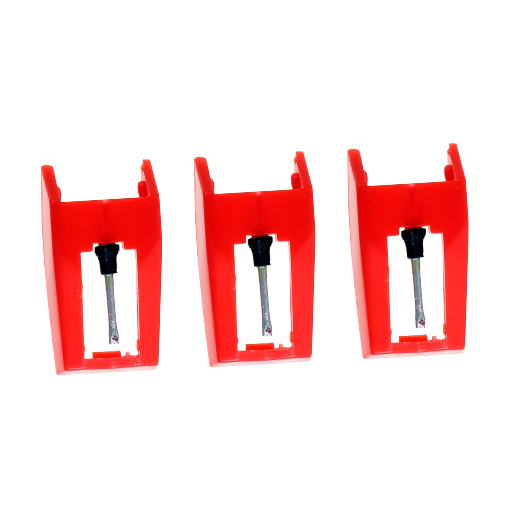 Sosoport 3Pcs Phonograph Needles Replacement Stylus for Turntables Vinyl Record Players Easy Installation Durable Compatible with Vintage Players