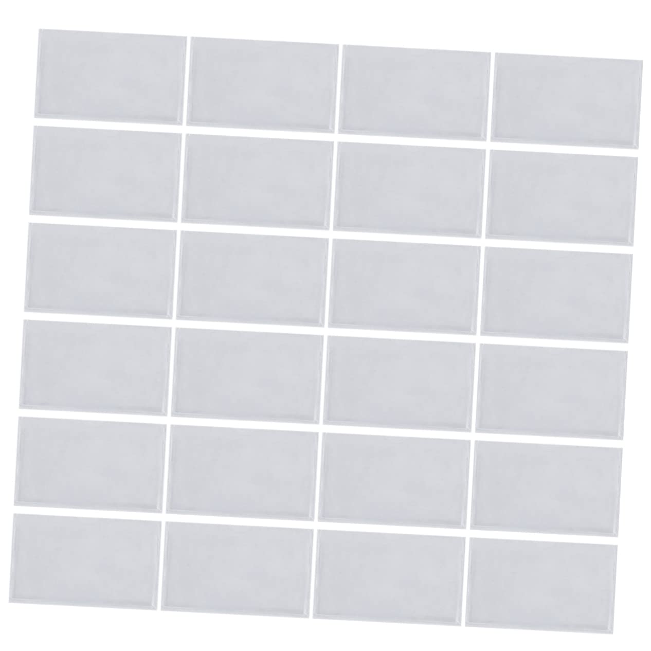 Toddmomy 72pièces Pochettes Transparentes Auto-adhésives De Pour Étiquettes Et Cartes Idéales Pour Bureau École Et Voyage