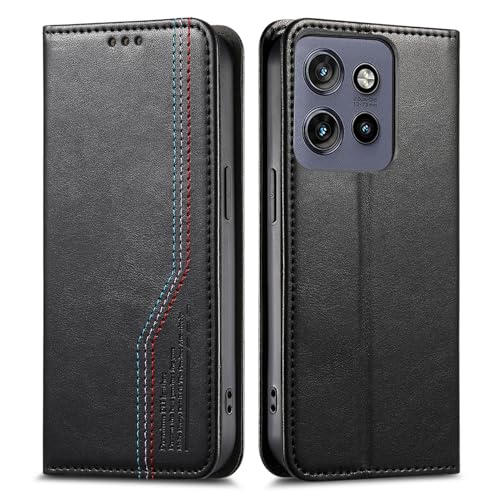 �Ή��@�� for Motorola Moto G Power (2025) 5G �Ή��@�� for Motorola Moto G Play (2025) �t���b�v���X�^���h �}�O�l�b�g�J�� �E�H���b�g�^�P�[�X Black
