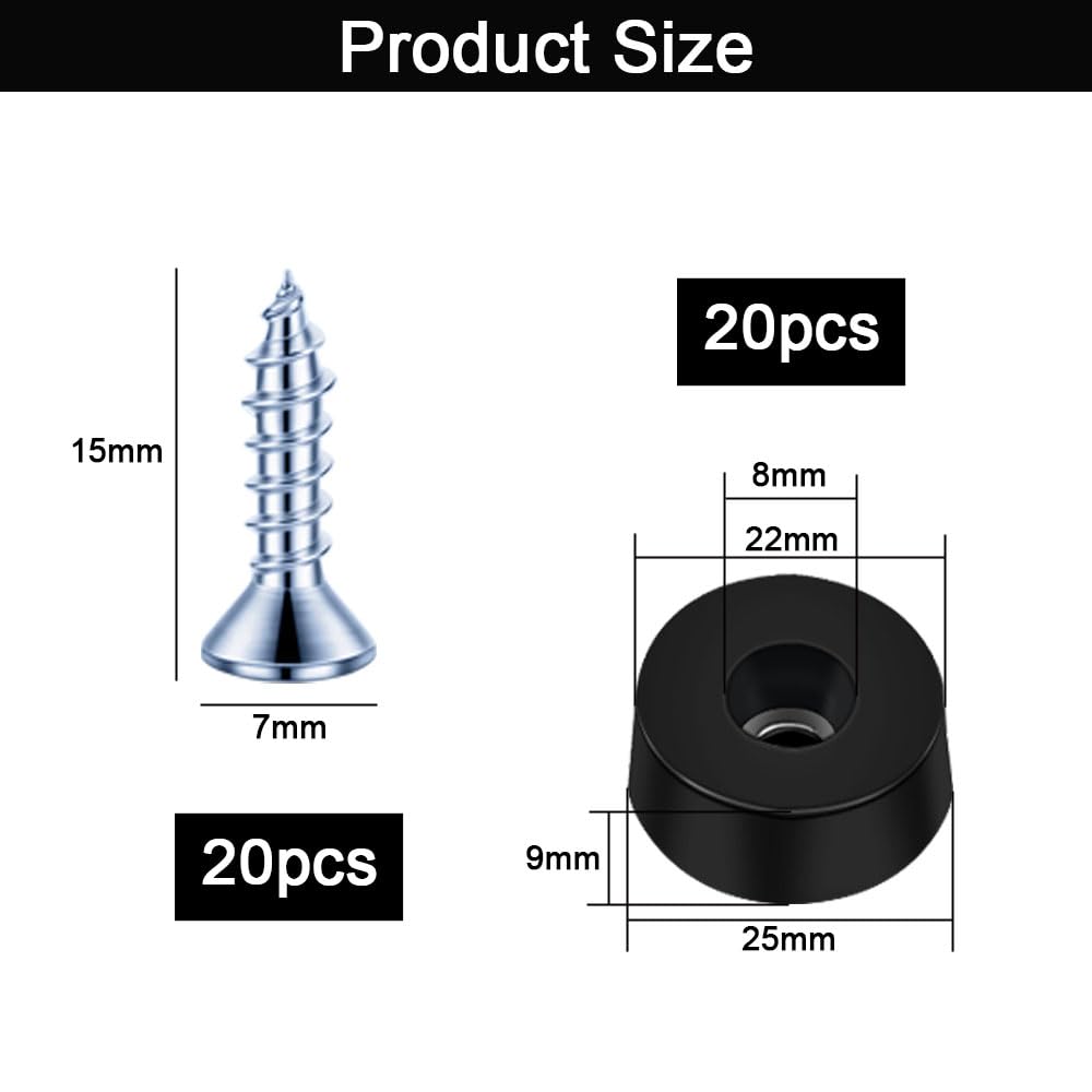 KOZOY Rubber Feet Screwable - Image 2