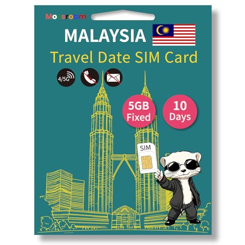 �}���[�V�A���s�pSIM�J�[�h - 5G/4G LTE�����f�[�^ - �v���y�C�h�����[�~���O�Ȃ��A10���ԍ��v5GB - �ό��q��r�W�l�X���s�Ҍ����̊ȒP�A�N�e�B�x�[�V����