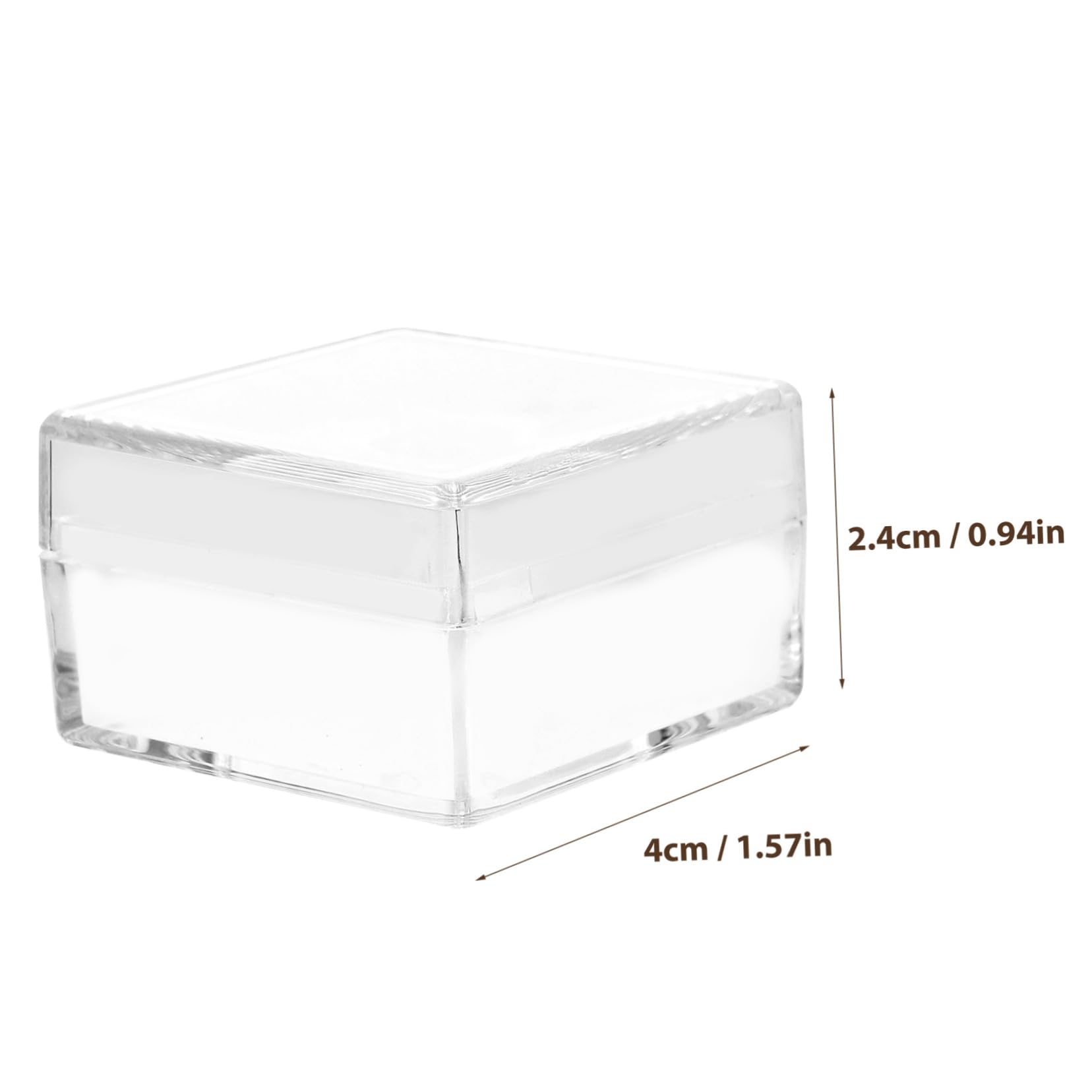 FOMIYES Professional Plastic Specimen Display Boxes Pcs Storage Cubes Lids for Bead Jewelry