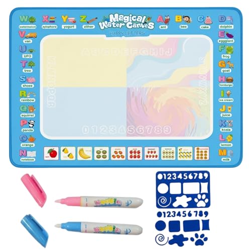 44×32cm Reusable Water Drawing Fabric Mat Mess-Free Water Sketch Pad Portable Creative Graffiti Cloth Mat for Adult Indoor Leisure Outdoor Relaxation & Personal Art Creation