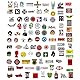 Sikweny 200 Stück Sticker Set Leicht und Tragbar Skateboard Sticker Einzigartiges Design Motorrad Aufkleber Wasserdicht und Sonnenbeständig für Laptop Scrapbook Wasserflasche Notizbuch Tagebuch