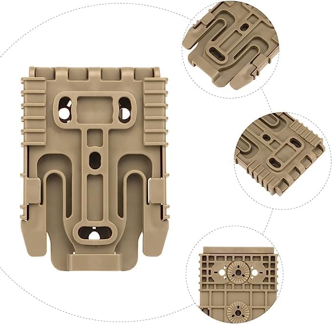 Miniatura 3 de Kit de sistema de bloqueo rápido con horquilla de bloqueo QLS 19 y accesorio de plataforma de placa receptora QLS 22 para base de adaptador de funda