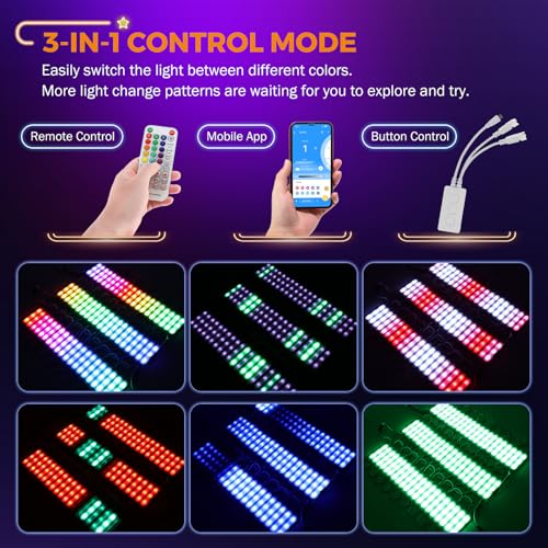 Image of BEAMNOVA 30Ft RGB Commercial Storefront Light Kit 60pcs LED Modules, Remote, Bluetooth App Control, DC 12V Voltage Transformer, Adhesive Waterproof Outdoor Strip Lights, Large Lens