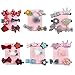Outtybrave Pack De 32 Piezas Bebe Niña Multicolor Clips Pelo Niña,Flor Arco Lazos para el Pelo para Niñas Bebé Adolescentes