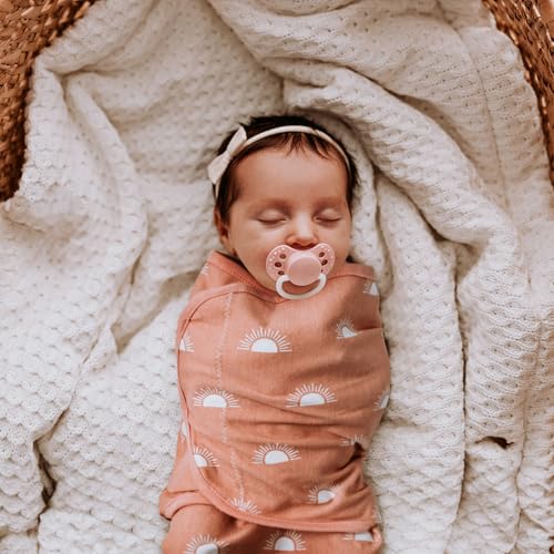 Image of GLLQUEN BABY Newborn Swaddles with Zipper, 0-3 Months, Adjustable Hook&Loop | 3-Pack, Organic Cotton Swaddle, Womb-Like Nursery Swaddling Blanket reduces startle reflex, soft and skin-friendly fabric