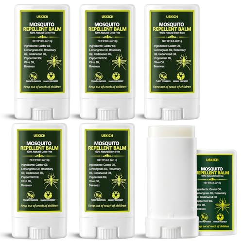 Mosquito Repellent Balm Stick 6 Pack 0.4oz Each