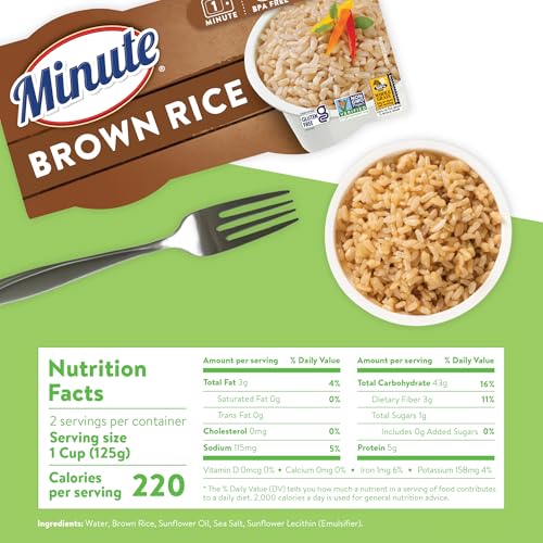 Image of Minute Ready-to-Serve Brown Rice Cups, Instant Rice, 8-Count Pack