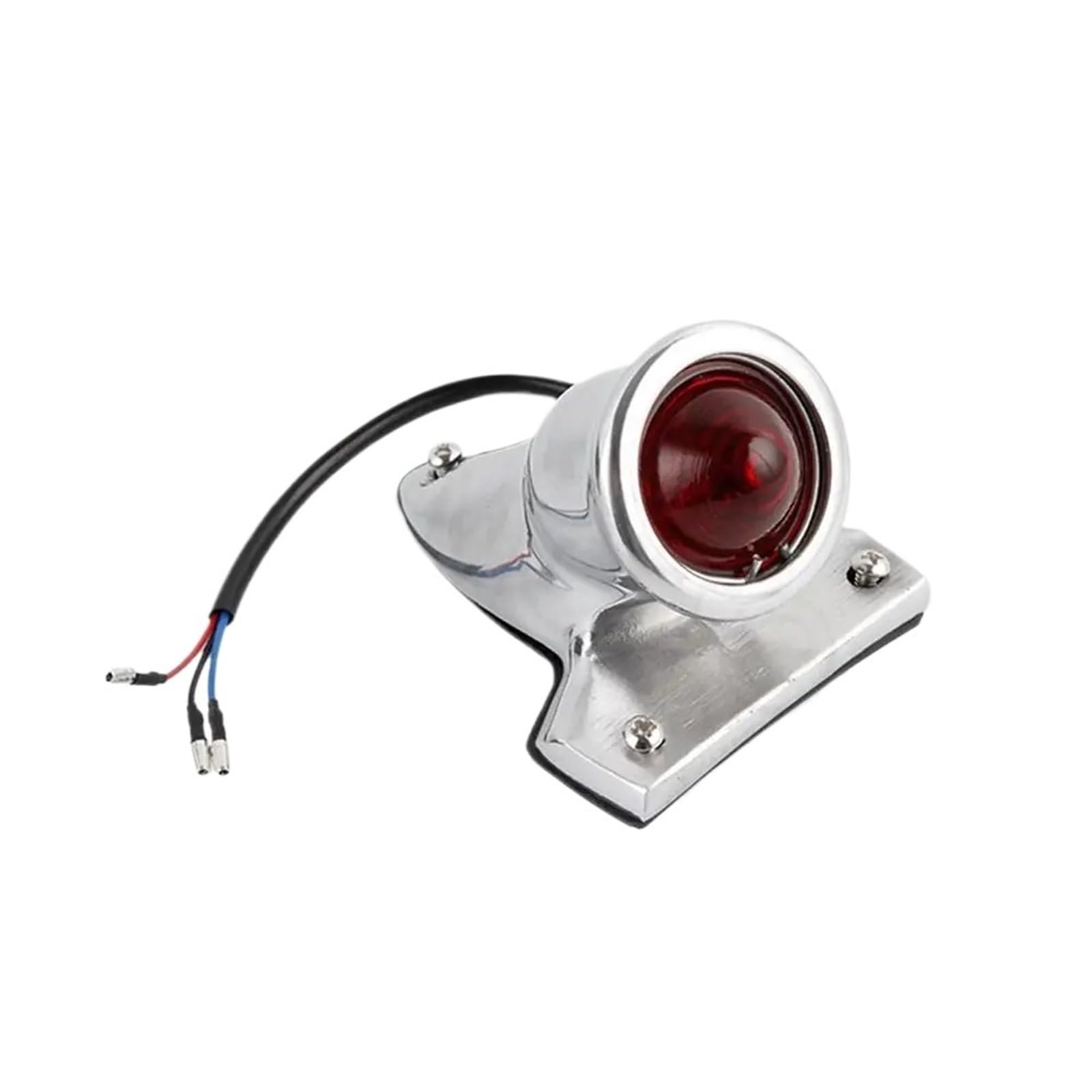 światło hamowania tylne światło hamowania Do Choppera Bobbera | Lampa Soczewka tablicy rejestracyjnejMotocykl aluminiowy chromowany retro czerwony wspornik tylnego światła hamulca