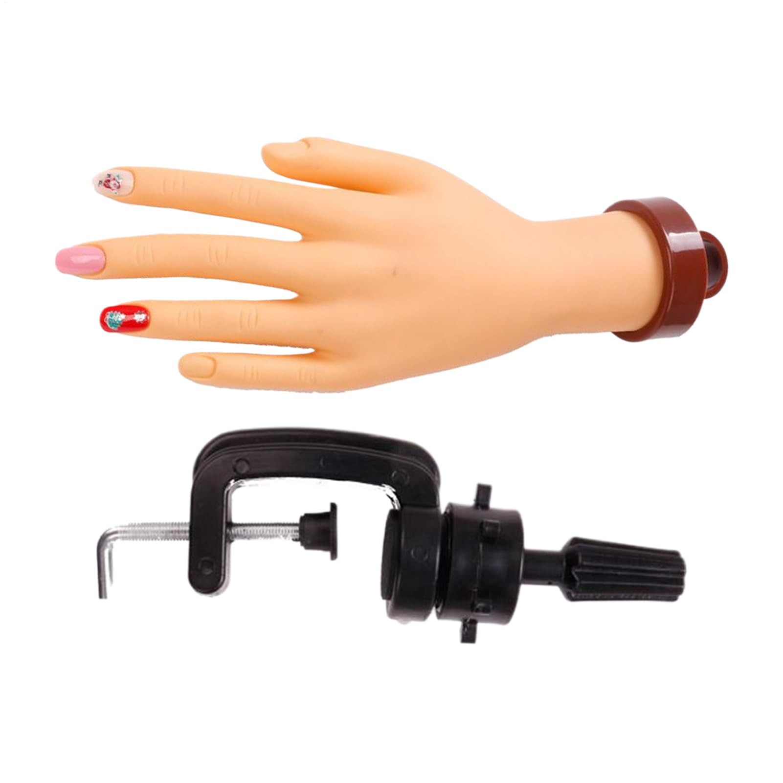 Mano Finta Per Pratica Unghie | Strumento Per Dimostrazione Pratica Unghie Finto,Modello Realistico Manichino Formazione Per Professionisti Principianti Artisti Di Bellezza Salon