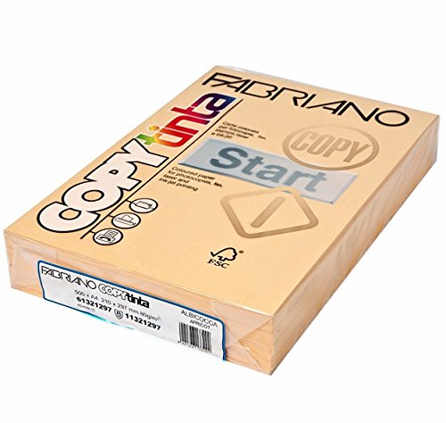 Fabriano 61321297 papier do kopiowania Tenue, Apricot, A4, 80GR, 500FG