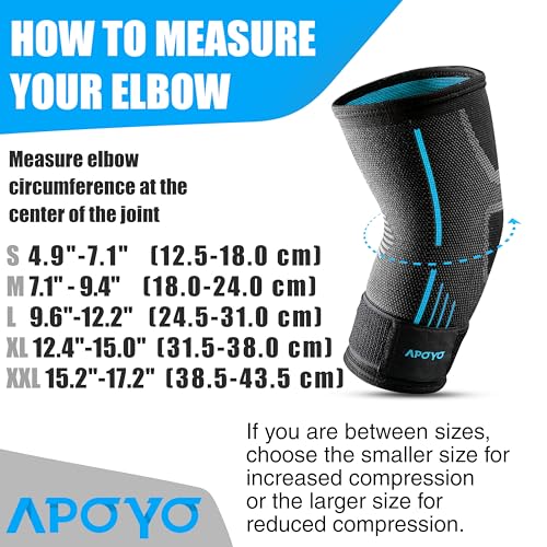 apoyo elbow brace for tendonitis and tennis elbow compression sleeve for arthritis workouts reduce joint pain during fitness activity large
