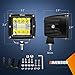 Nilight LED Pods 2Pcs 3 Inch 42W LED Cubes Spot Flood Combo Square Driving Fog Off Road Work Lights for Trucks Pickup Golf Cart SUV ATV UTV 4x4 Van Camper
