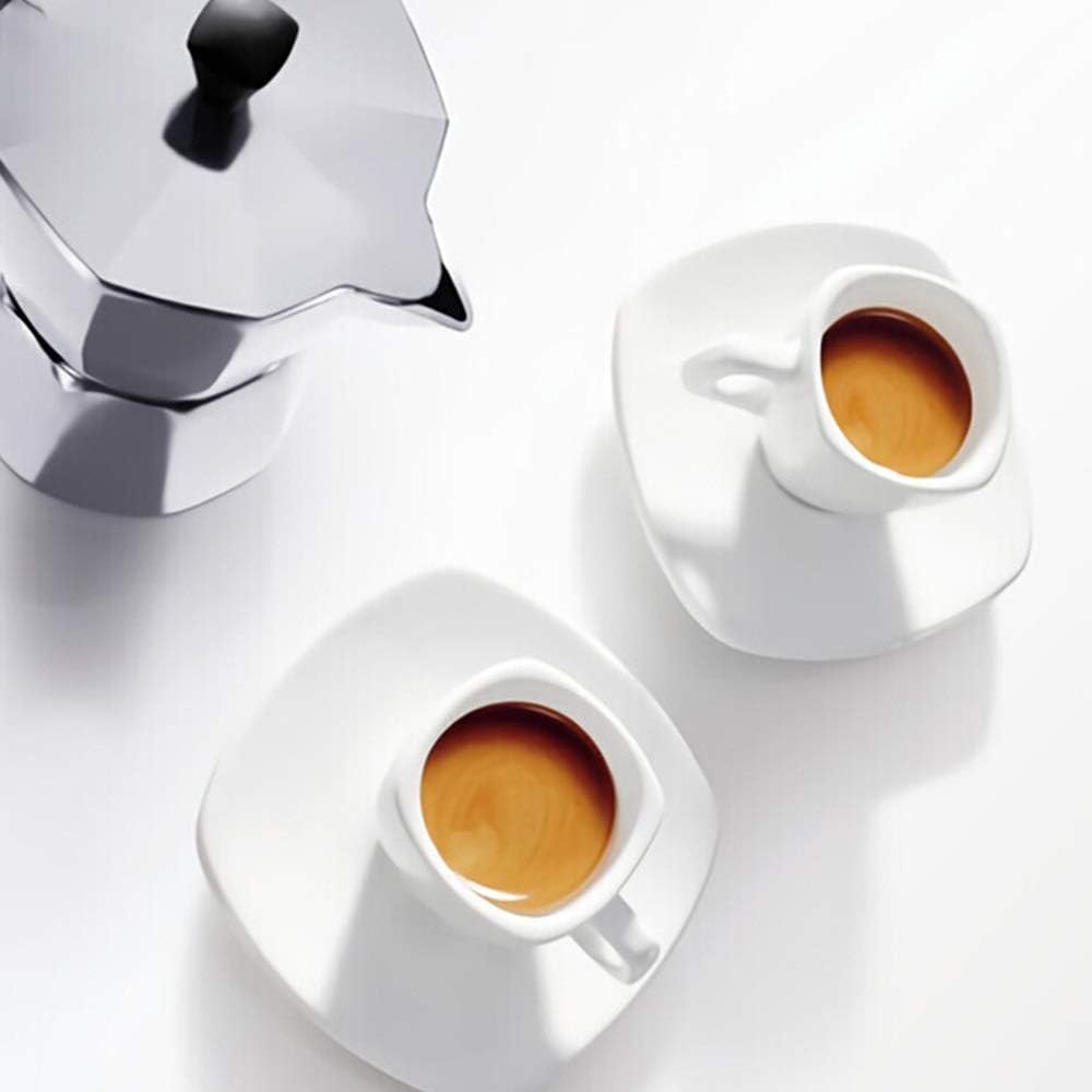 Mocha Pot Moka Pot Hand-Made Coffee Making Manual Coffee Machine Coffee Appliance Stovetop Coffee Makers (Color : Silver, Size : 9 Cup) (Silver 9 Cup)