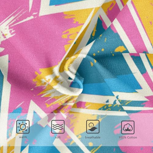 Wusikd Colorful Triangles Boys' Underwear Cotton Boys Briefs Soft Toddler Underwear 2T3