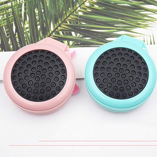 Eastdall Escova de cabelo dobrável de bolso com espelho portátil pente de cabelo para bolsa Mini Tra