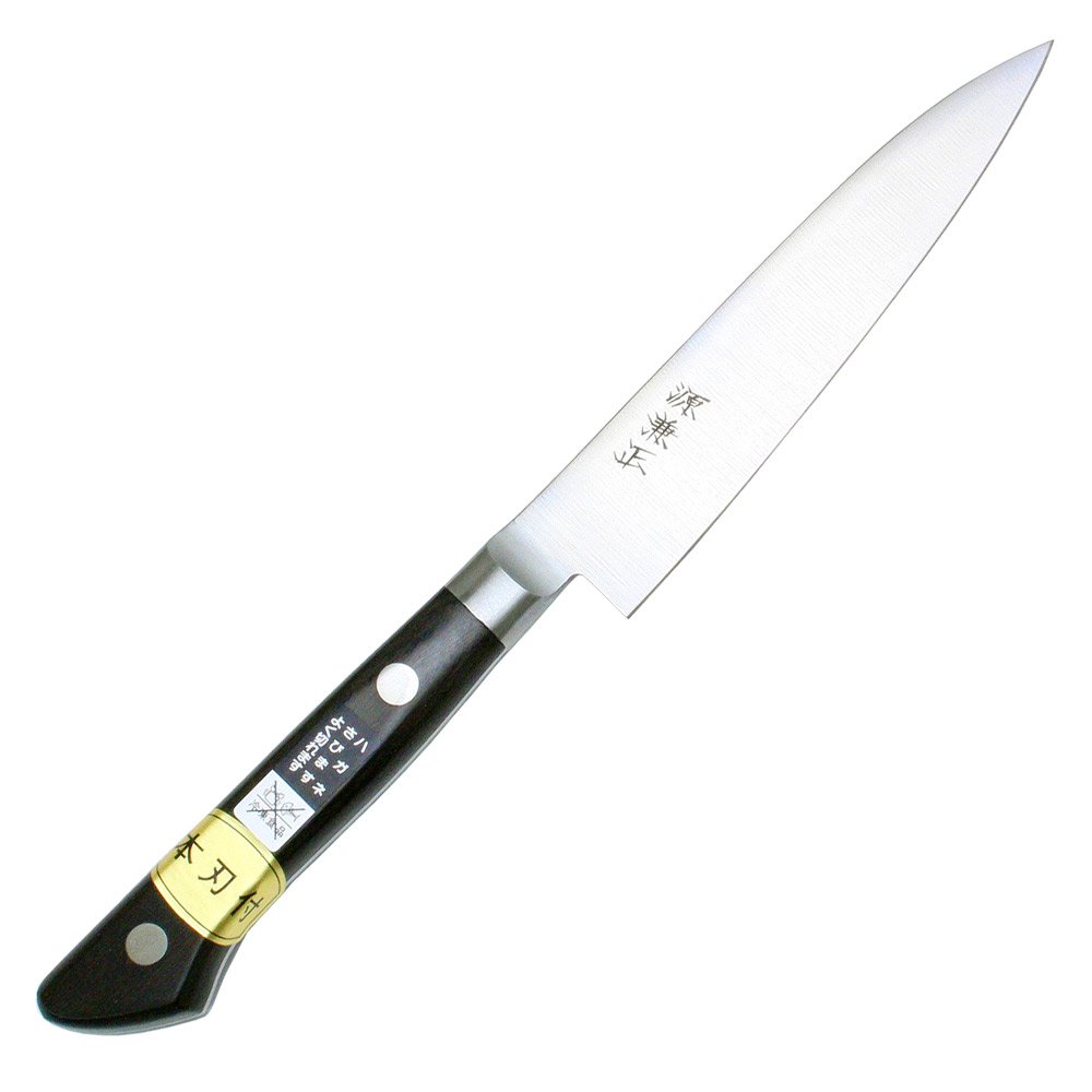 Amazon｜源兼正 Mシリーズ 全鋼 口金付黒合板柄 ペティ 120mm (本刃付