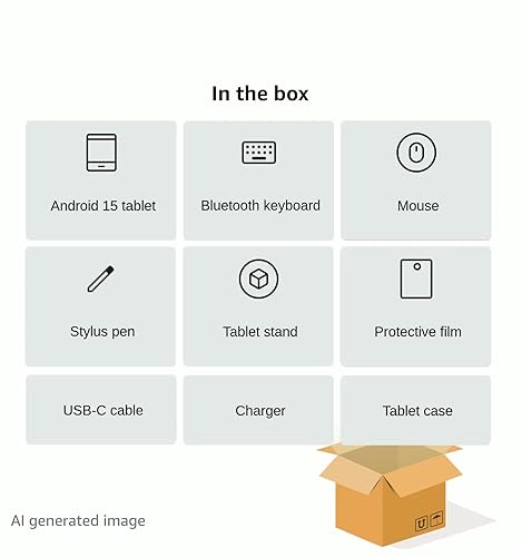 undefined 【2025新登場 Android15 タブレット 10インチ 】 16GB+128GB+1TB拡張 8コア CPU MT6750 1280*800 IPS 8000mAh 5MP/8MPカメラ wi-fi6 BT5.2 Type-C充電 高性能 OTG 画面分割 重力センシング 無線投影 GPS+GMS認証 キーボード+ワイヤレスマウス+保護ケース+タッチペン+スタンド付 日本語説明書付 の商品画像 8