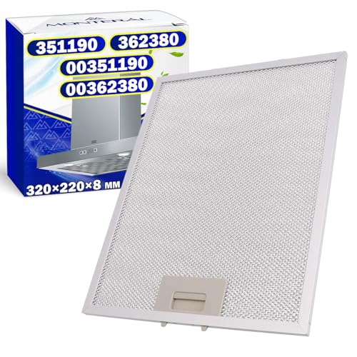 Grille Hotte Aspirante 320x220x8 mm avec le Code 351190 00351190 362380 00362380 pour Bosch pour Balay pour Constructa pour Siemens pour Neff - MONTERAL