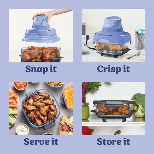 Ninja Crispi Glass Air Fryer, 4-in-1, Frosted Lilac, FN101PR - image 8